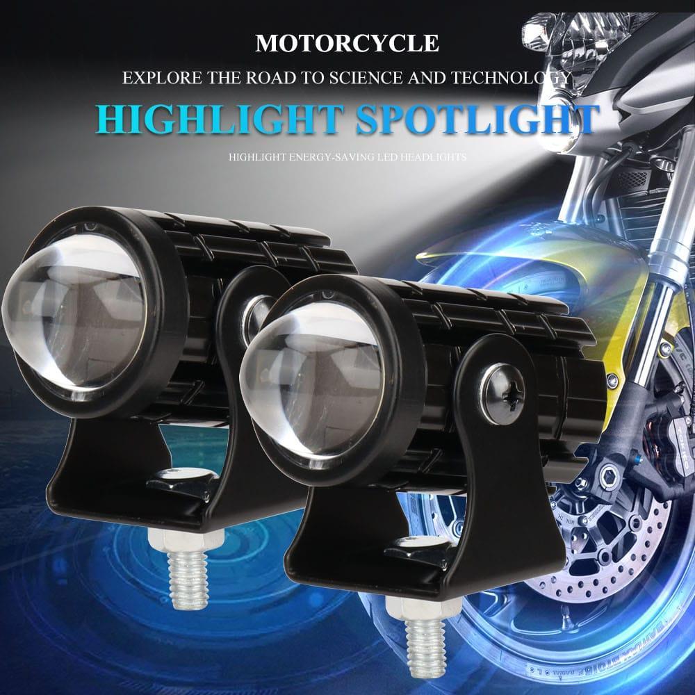 2 Pcs With Button Fog Light Yellow & White
